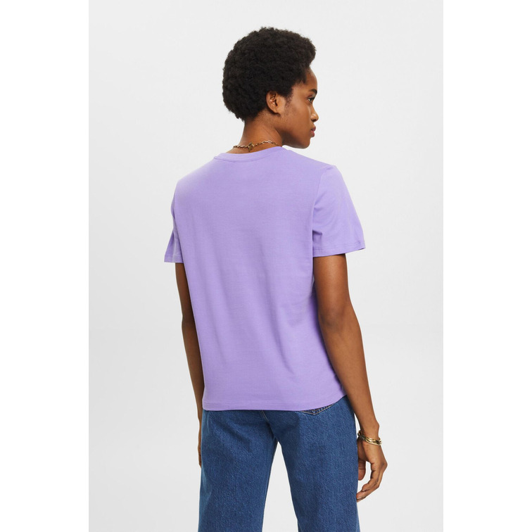 CAMISETA DE ALGODÓN CON ESTAMPADO MUJER ESPRIT