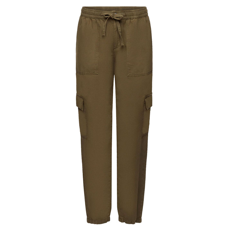 PANTALÓN CARGO EN MEZCLA DE LINO MUJER ESPRIT