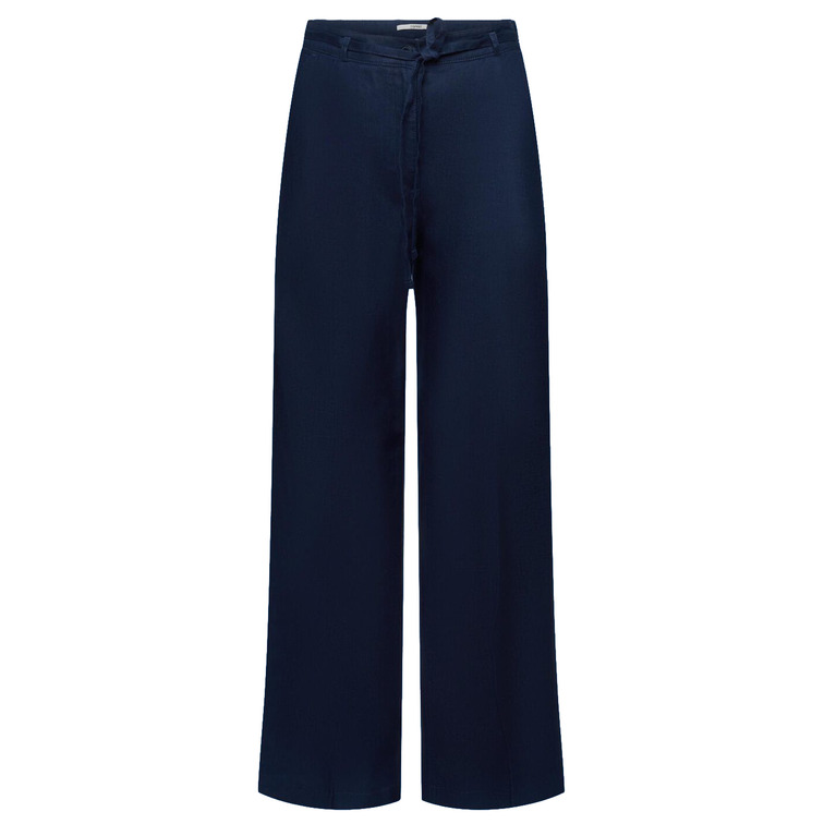 PANTALÓN DE LINO DE CORTE ANCHO MUJER ESPRIT
