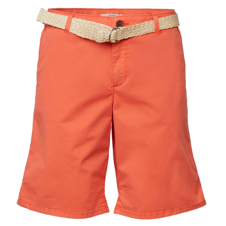 PANTALÓN CORTO CON CINTURÓN TRENZADO MUJER ESPRIT