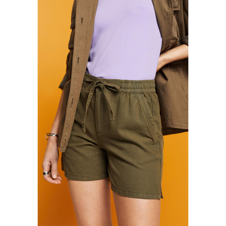 PANTALÓN CORTO CASUAL CON CINTURA ELÁSTICA MUJER ESPRIT