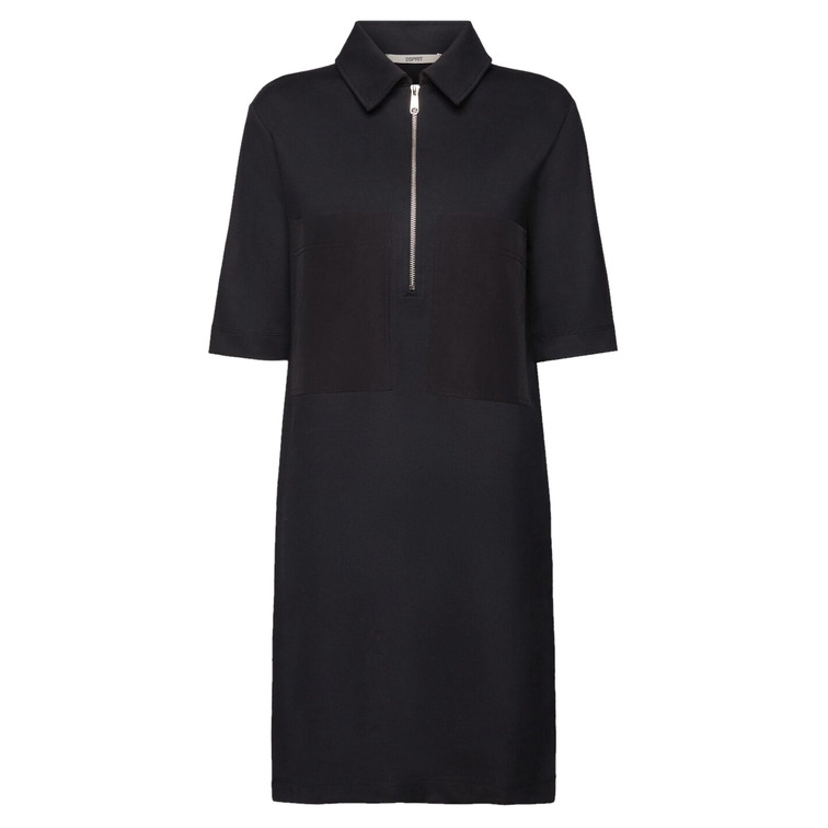 VESTIDO TIPO POLO DE PUNTO CON CREMALLERA MUJER ESPRIT