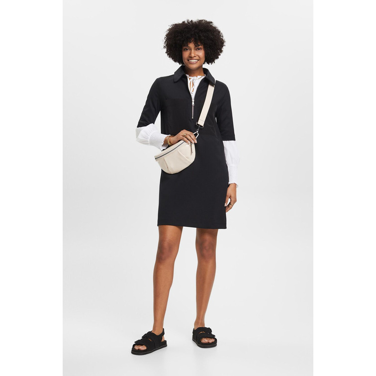 VESTIDO TIPO POLO DE PUNTO CON CREMALLERA MUJER ESPRIT