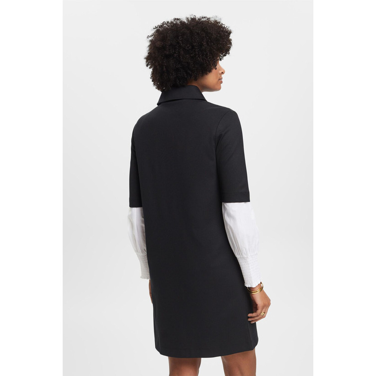 VESTIDO TIPO POLO DE PUNTO CON CREMALLERA MUJER ESPRIT