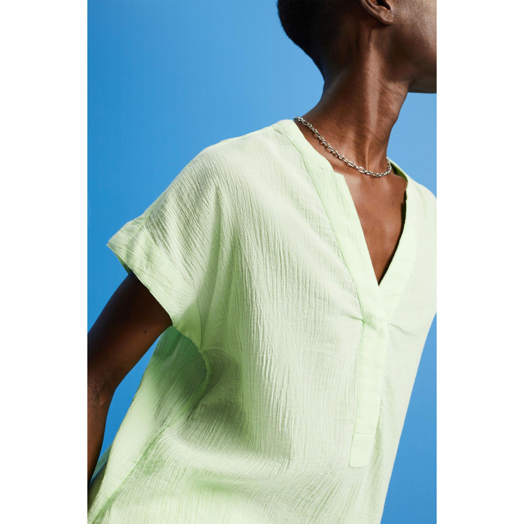 BLUSA DE ALGODÓN CON TEXTURA MUJER ESPRIT