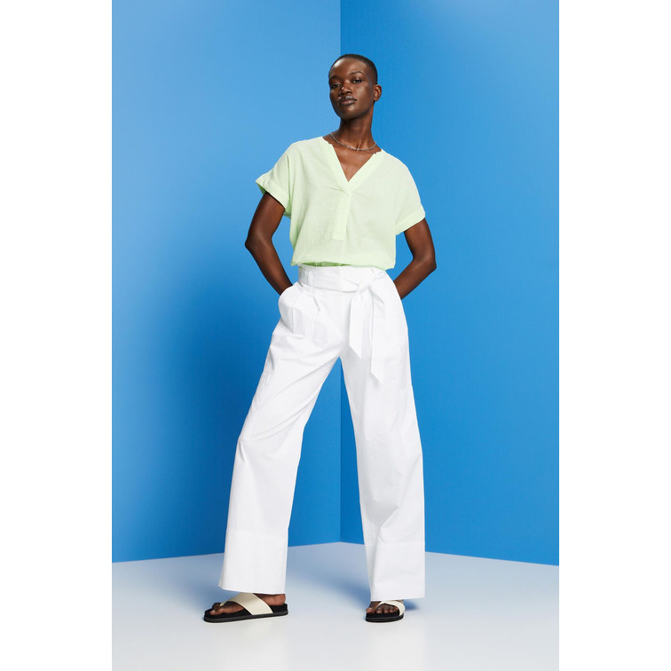 BLUSA DE ALGODÓN CON TEXTURA MUJER ESPRIT