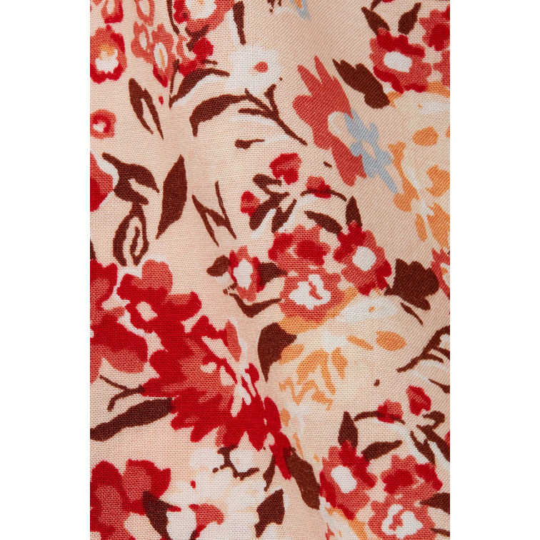 BLUSA FLORAL CON ABERTURA EN EL CUELLO MUJER ESPRIT