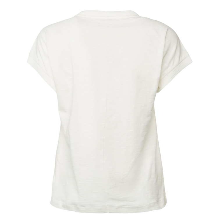 CAMISETA CON DETALLE DE GANCHILLO MUJER ESPRIT