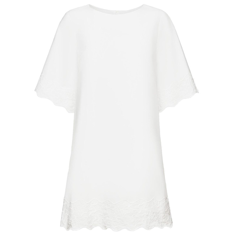 MINIVESTIDO BORDADO DE MANGA ACAMPANADA MUJER ESPRIT