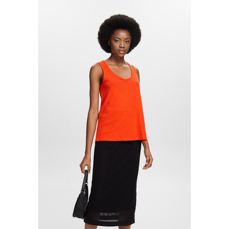 TOP DE TIRANTES CON CUELLO REDONDO MUJER ESPRIT
