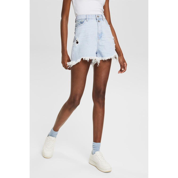 SHORT VAQUERO CON EFECTOS ROTOS