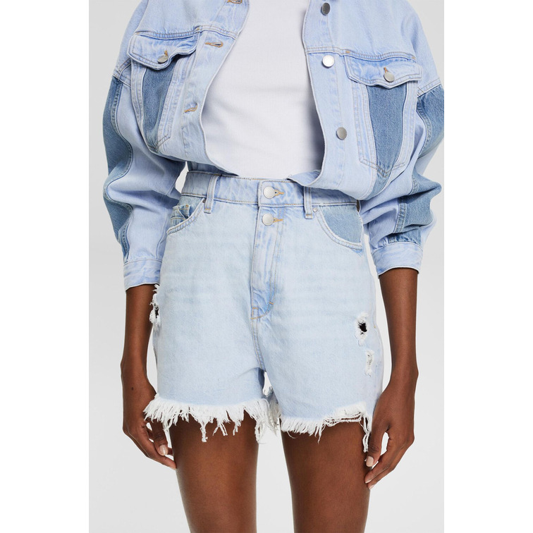 SHORT VAQUERO CON EFECTOS ROTOS