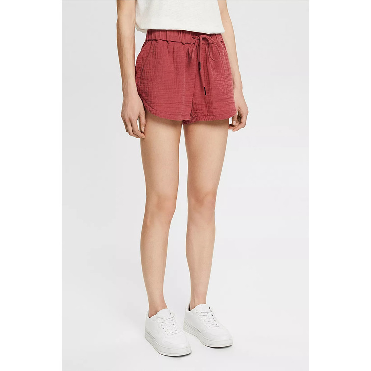 SHORTS TEJIDOS CON EFECTO ARRUGADO MUJER ESPRIT