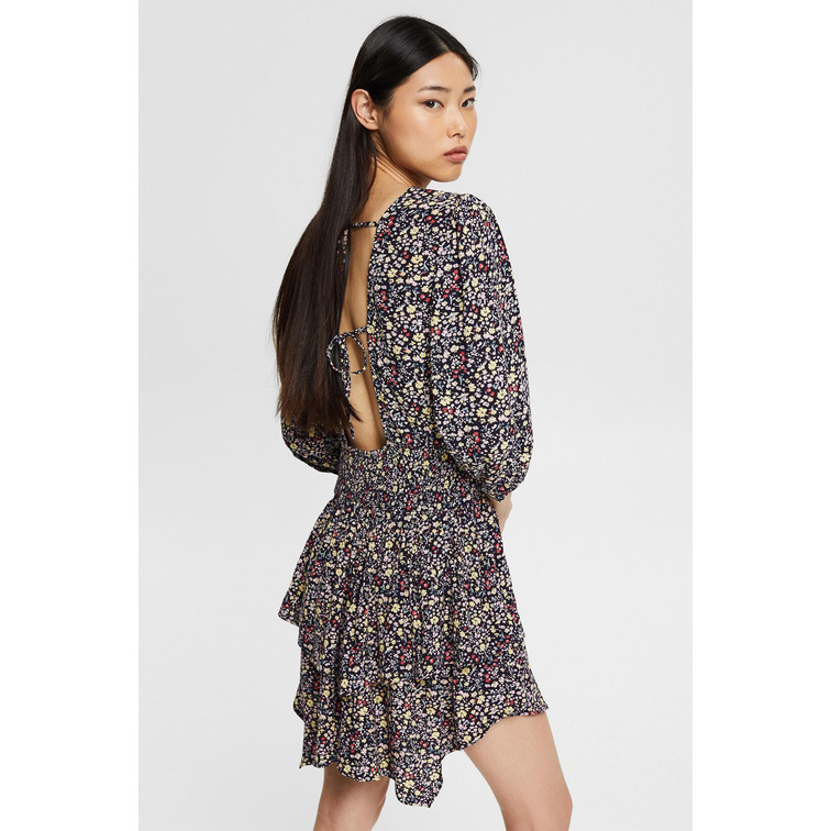VESTIDO CON FALDA DE VOLANTES MUJER ESPRIT