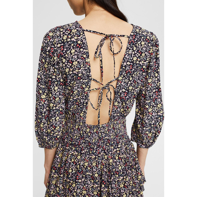 VESTIDO CON FALDA DE VOLANTES MUJER ESPRIT