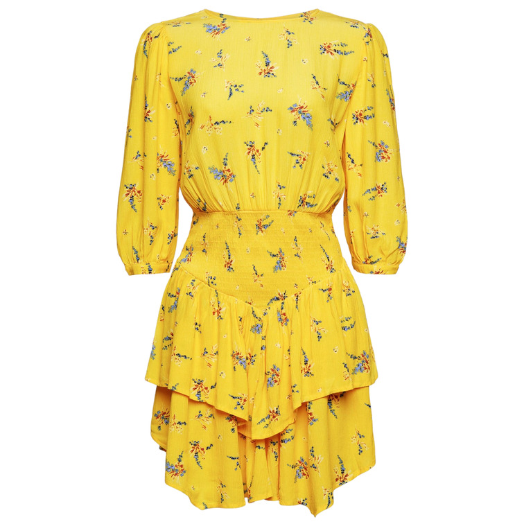 VESTIDO CON FALDA DE VOLANTES MUJER ESPRIT