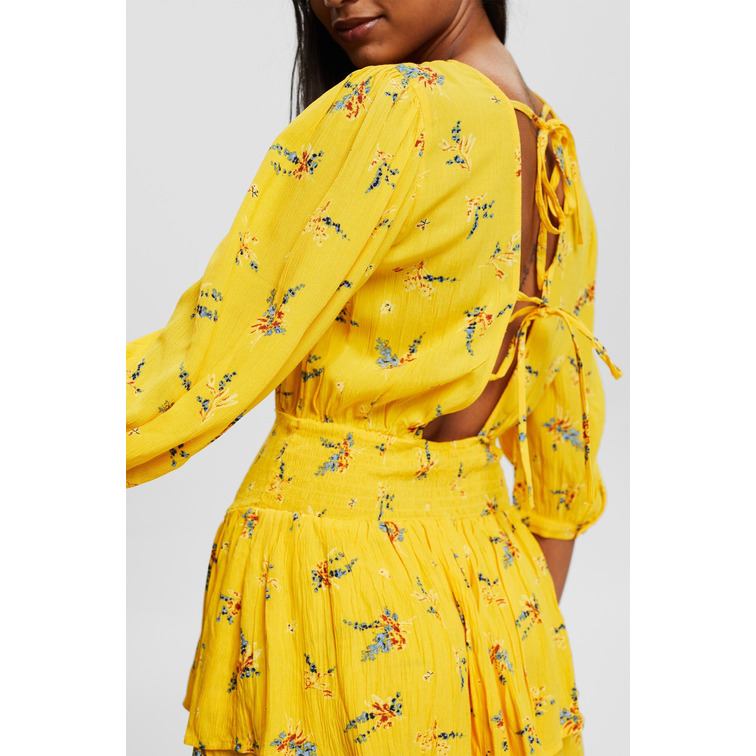 VESTIDO CON FALDA DE VOLANTES MUJER ESPRIT