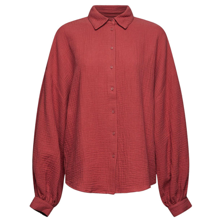 CAMISA OVERSIZE CON EFECTO ARRUGADO MUJER ESPRIT