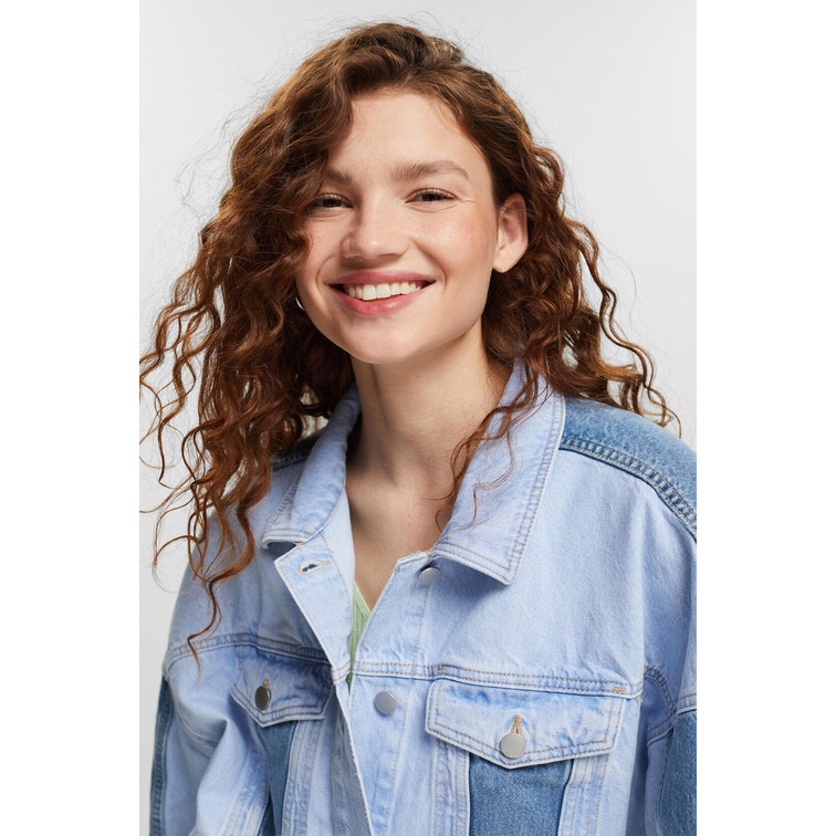 CAZADORA VAQUERA CON DISEÑO PATCHWORK MUJER ESPRIT