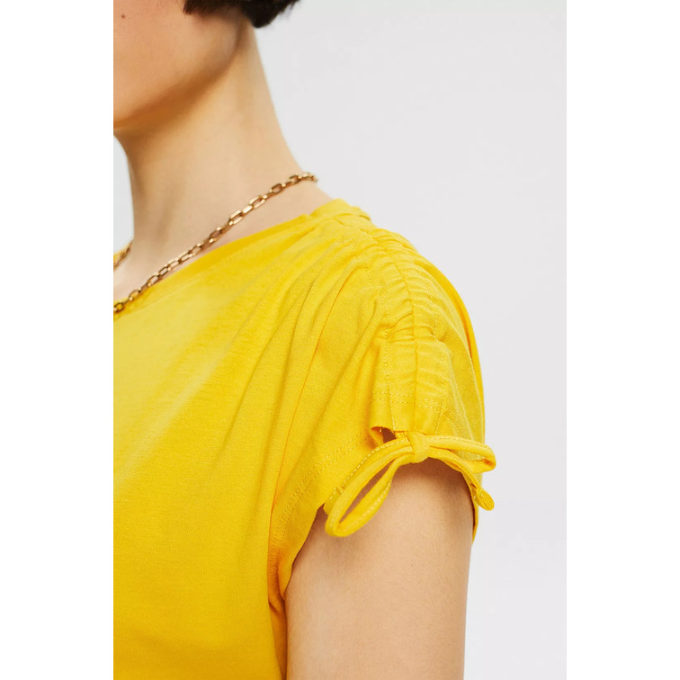 CAMISETA CON HOMBROS FRUNCIDOS MUJER ESPRIT