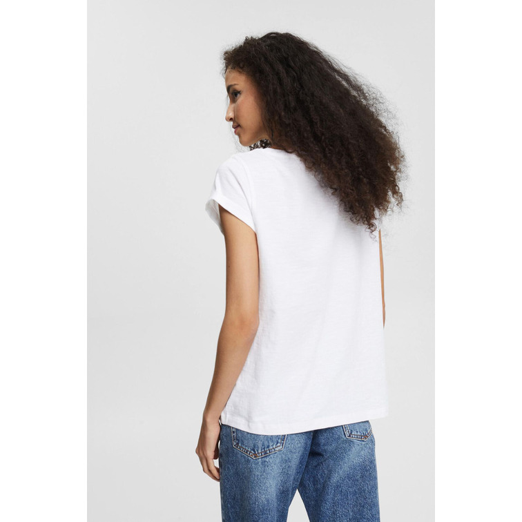 CAMISETA CON ESTAMPADO ARTÍSTICO MUJER ESPRIT