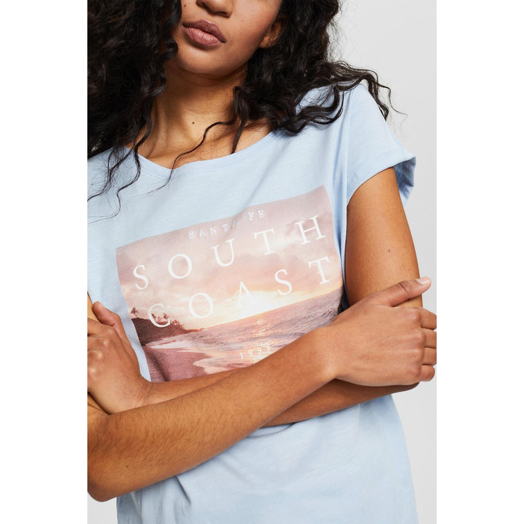 CAMISETA CON ESTAMPADO ARTÍSTICO MUJER ESPRIT