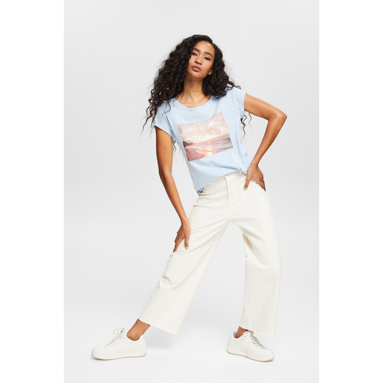 CAMISETA CON ESTAMPADO ARTÍSTICO MUJER ESPRIT