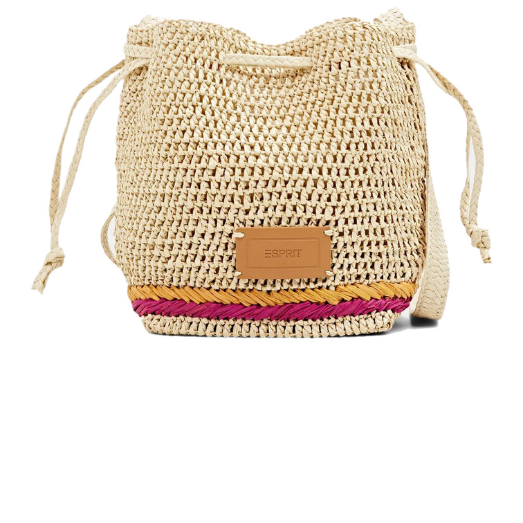 BOLSO TIPO SACO EN PAPEL TRENZADO MUJER ESPRIT