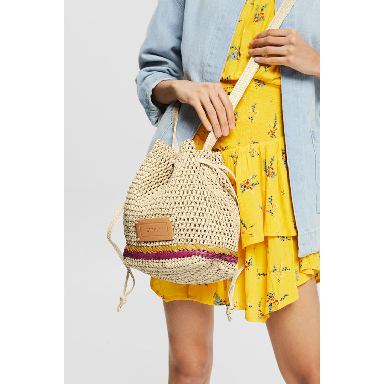 BOLSO TIPO SACO EN PAPEL TRENZADO MUJER ESPRIT