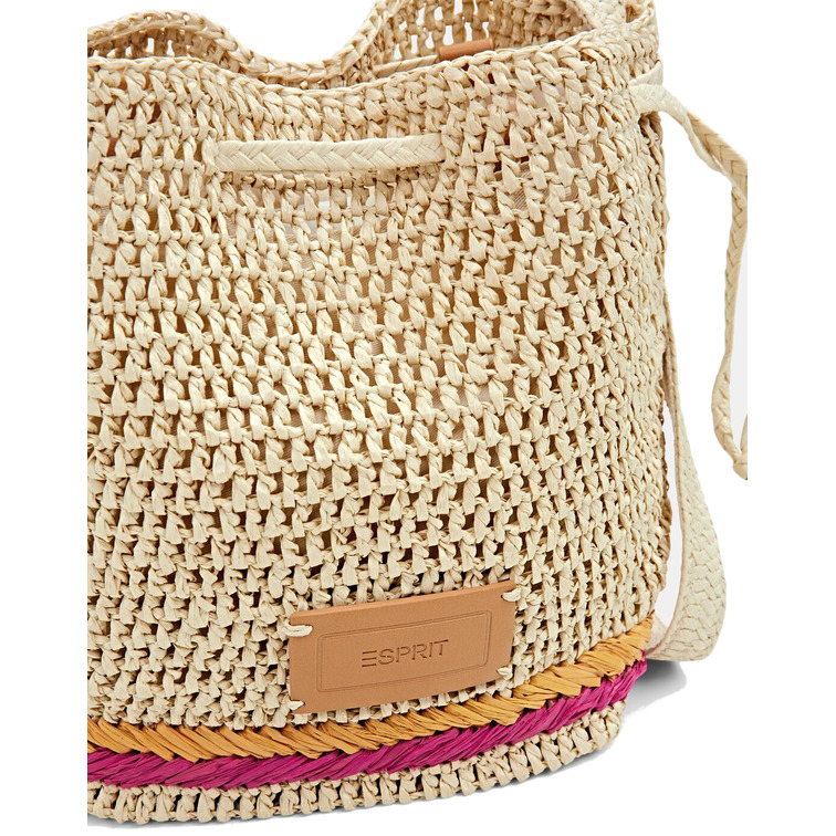 BOLSO TIPO SACO EN PAPEL TRENZADO MUJER ESPRIT