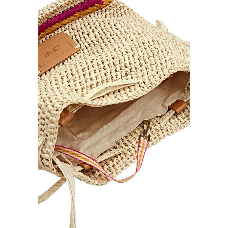 BOLSO TIPO SACO EN PAPEL TRENZADO MUJER ESPRIT
