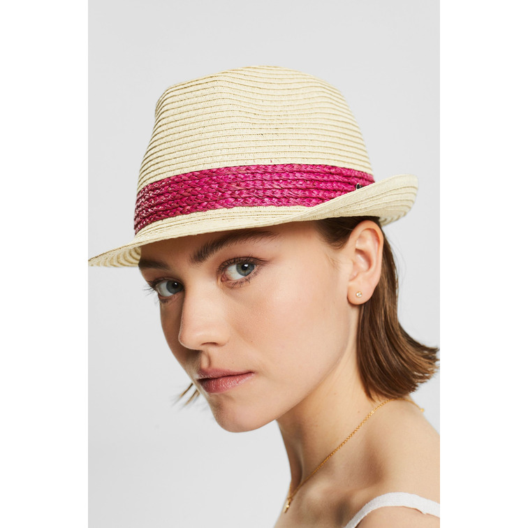SOMBRERO TRILBY CON CINTA DE PAJA MUJER ESPRIT