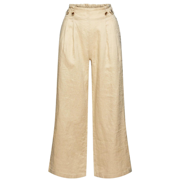 PANTALÓN TOBILLERO DE LINO MUJER ESPRIT