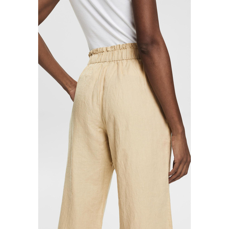 PANTALÓN TOBILLERO DE LINO MUJER ESPRIT