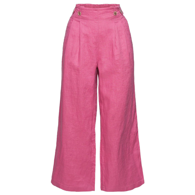 PANTALÓN TOBILLERO DE LINO MUJER ESPRIT