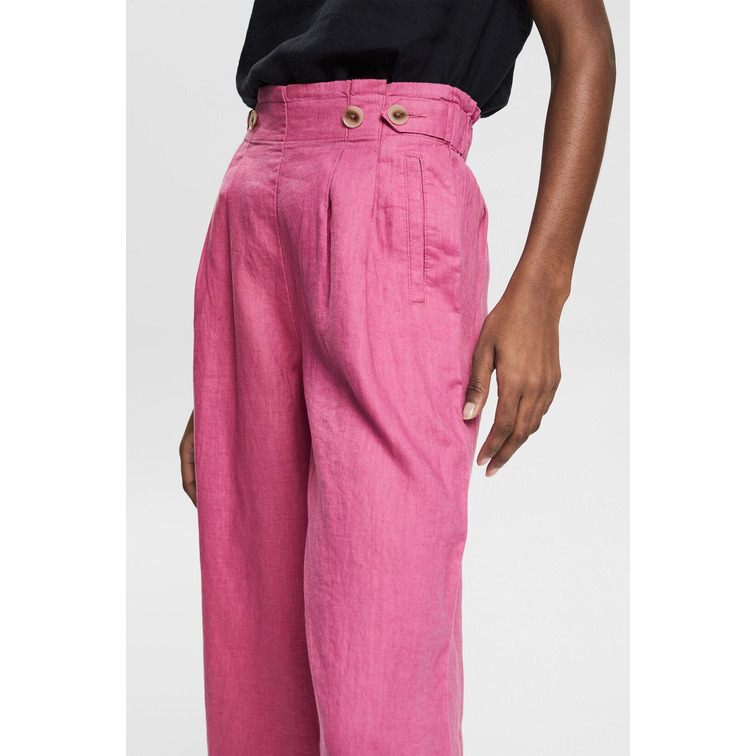 PANTALÓN TOBILLERO DE LINO MUJER ESPRIT