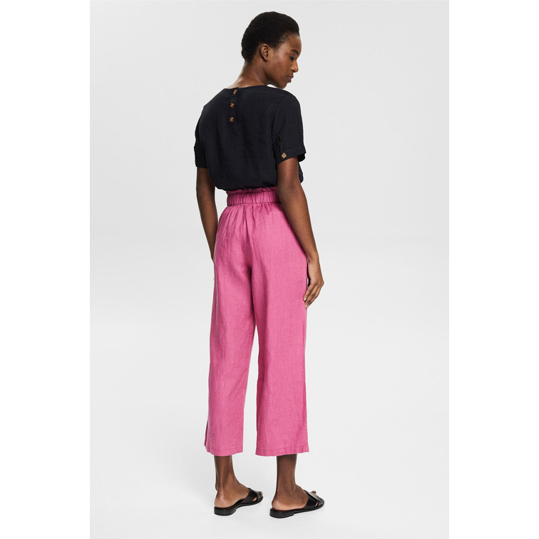 PANTALÓN TOBILLERO DE LINO MUJER ESPRIT