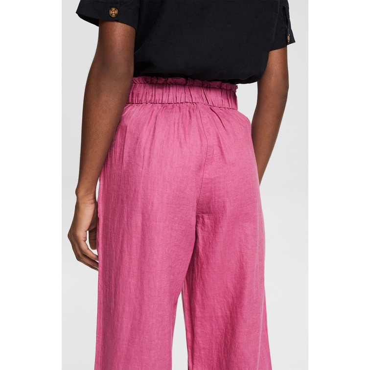 PANTALÓN TOBILLERO DE LINO MUJER ESPRIT