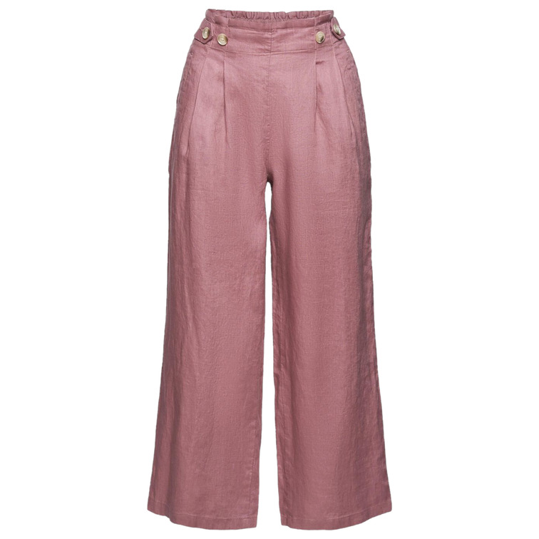 PANTALÓN TOBILLERO DE LINO MUJER ESPRIT