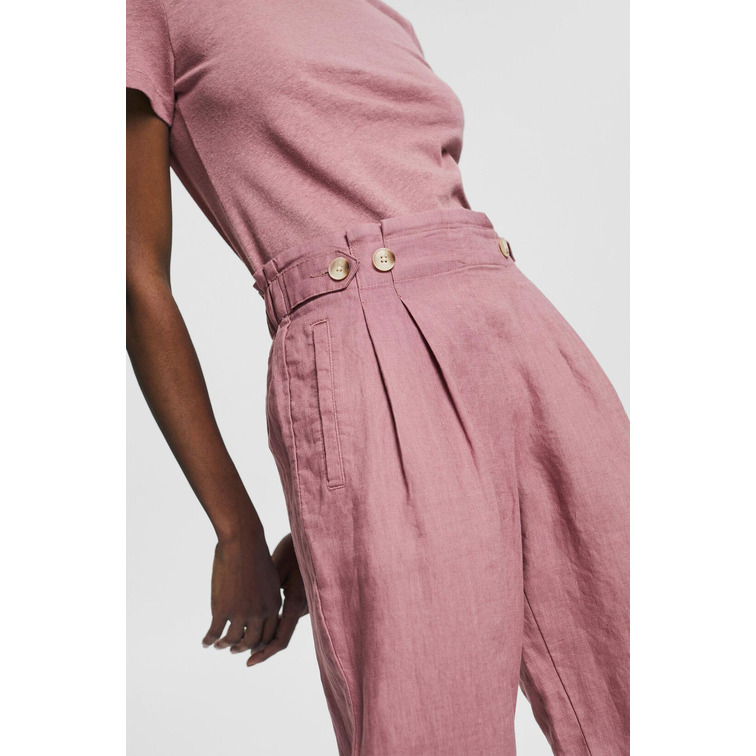 PANTALÓN TOBILLERO DE LINO MUJER ESPRIT