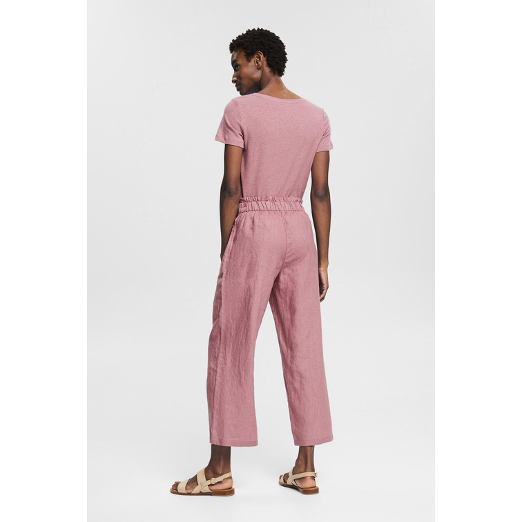 PANTALÓN TOBILLERO DE LINO MUJER ESPRIT