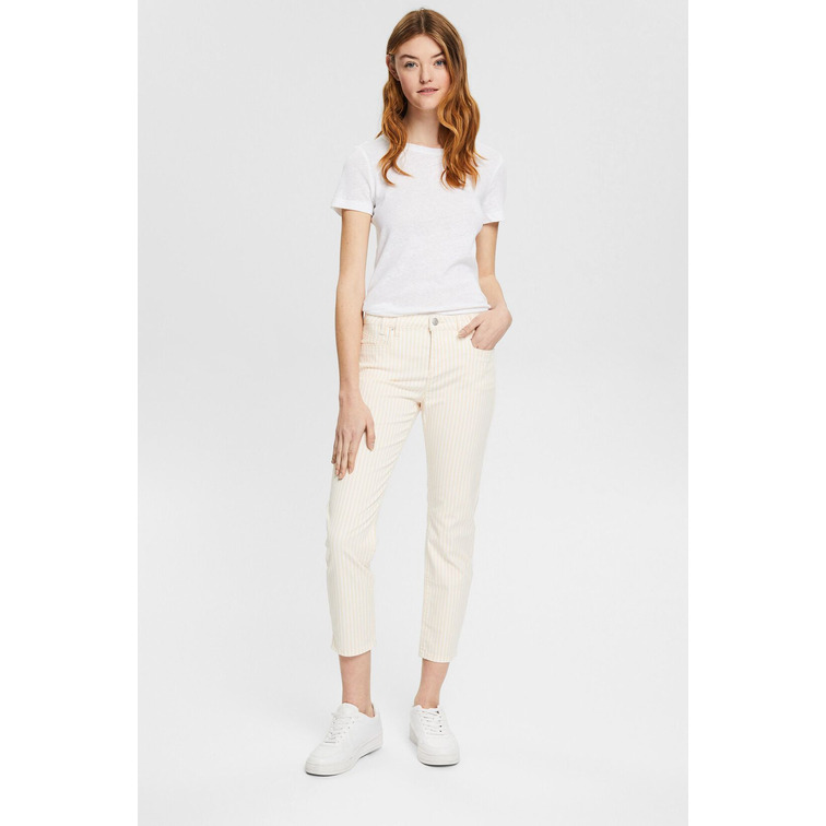 PANTALÓN CAPRI A RAYAS MUJER ESPRIT