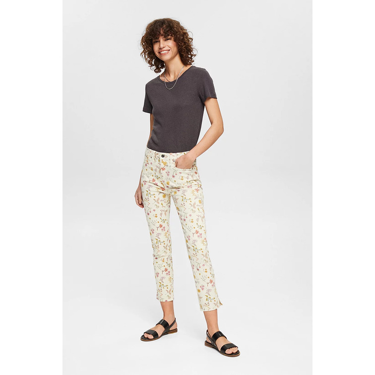 PANTALÓN CON ESTAMPADO FLORAL MUJER ESPRIT