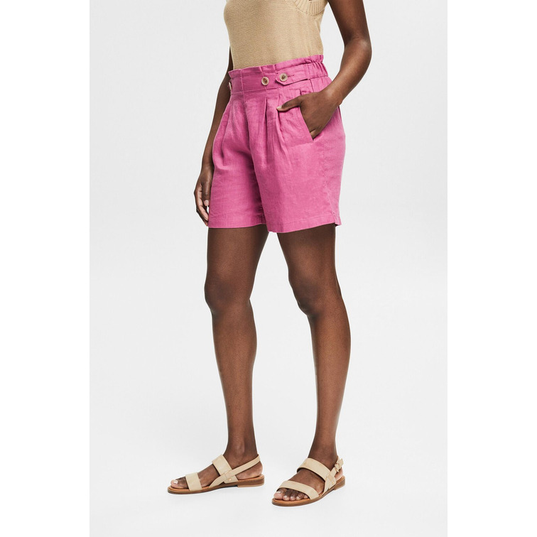 PANTALÓN CORTO DE LINO MUJER ESPRIT