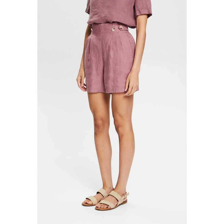 PANTALÓN CORTO DE LINO MUJER ESPRIT