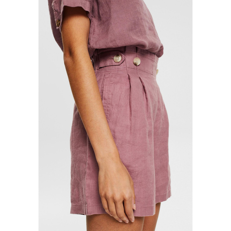 PANTALÓN CORTO DE LINO MUJER ESPRIT