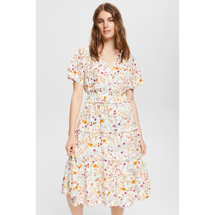 VESTIDO MIDI CON ESTAMPADO FLORAL MUJER ESPRIT