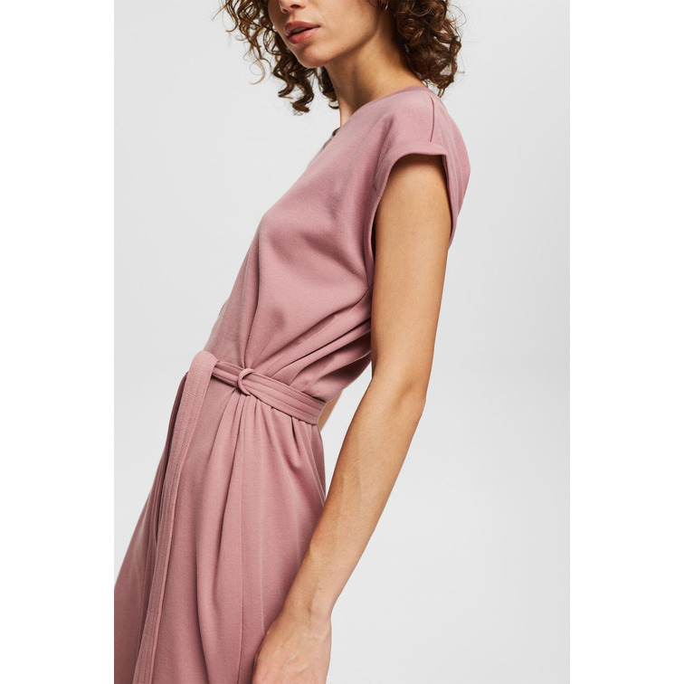 VESTIDO DE JERSEY CON CINTURÓN MUJER ESPRIT