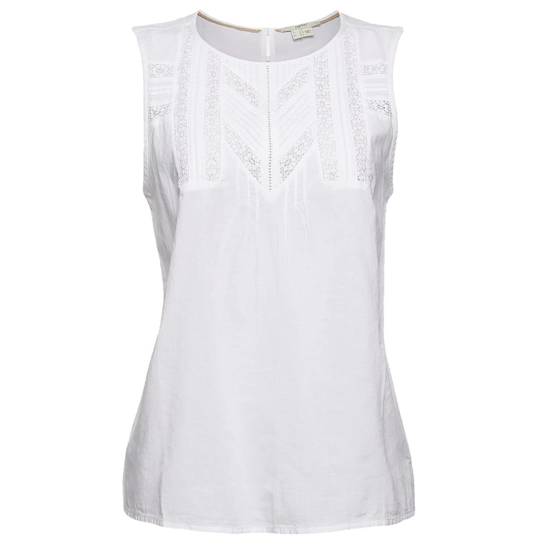 TOP CON ENCAJE CALADO MUJER ESPRIT