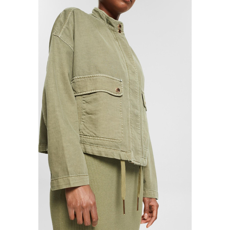 CHAQUETA CORTA CON TENCEL MUJER ESPRIT